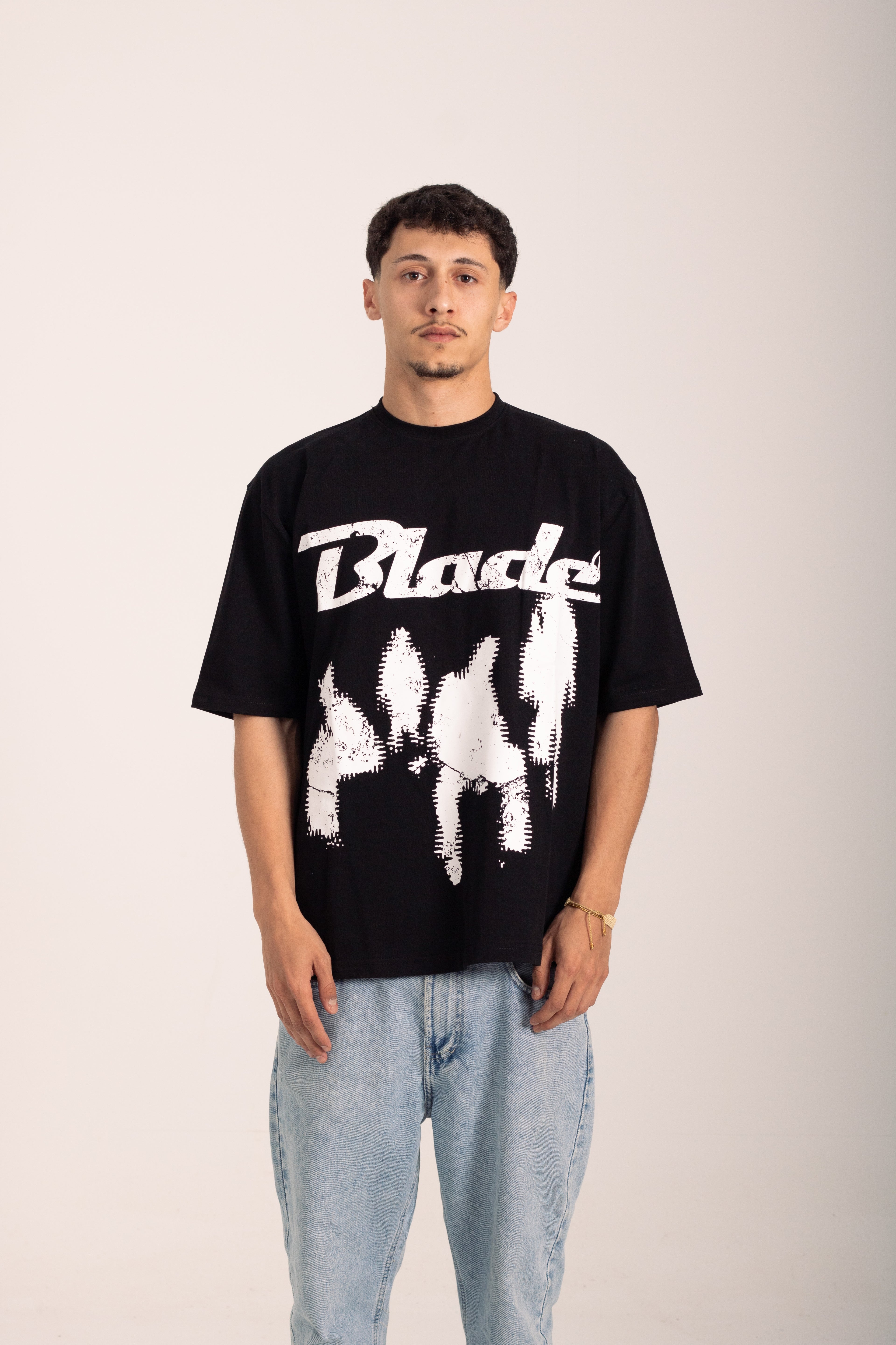 Black BLADE oversized T-shirt