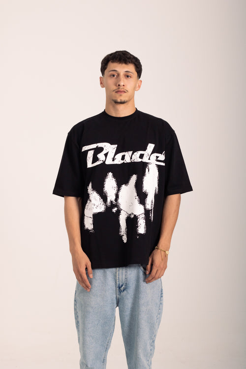 Black BLADE oversized T-shirt