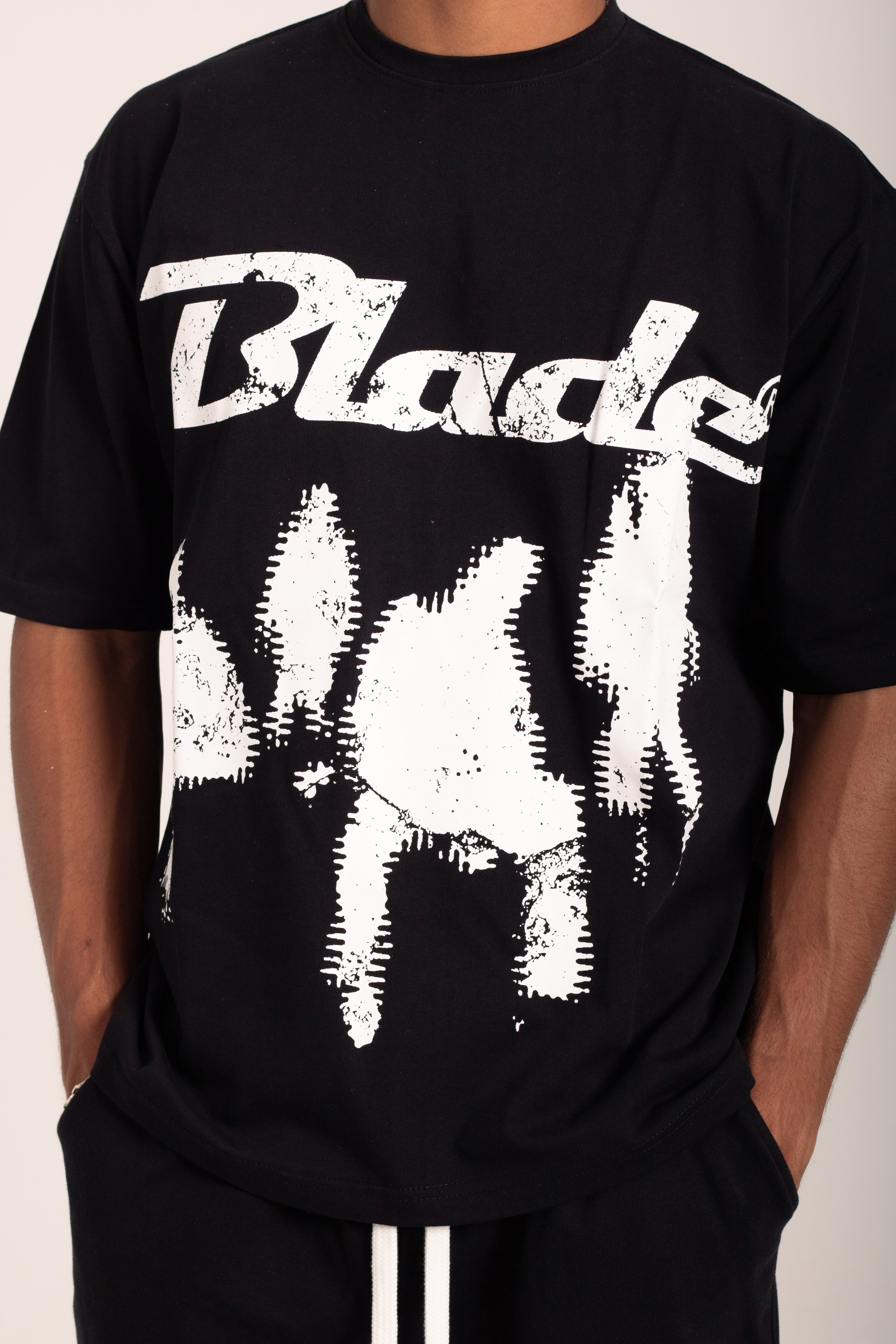 Black t-shirt and black short bundle