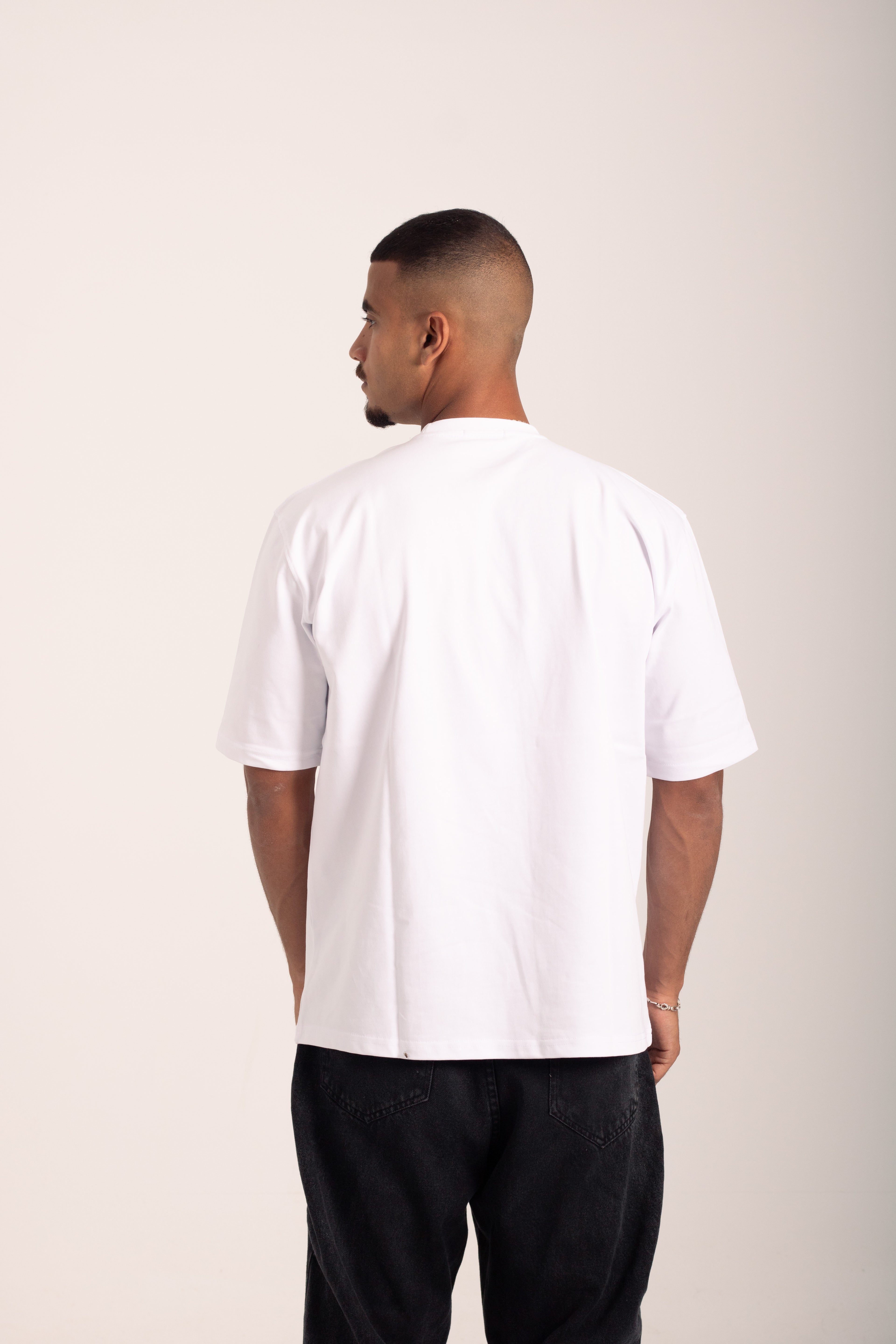 white BLADE oversized T-shirt