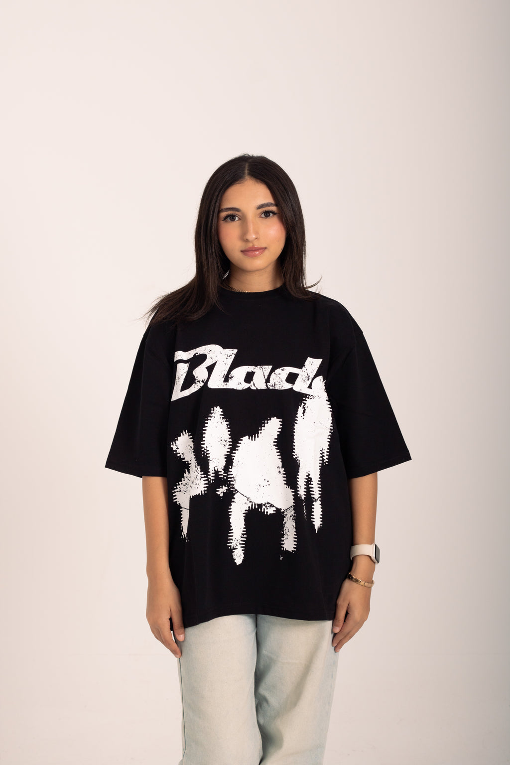 Black BLADE oversized T-shirt