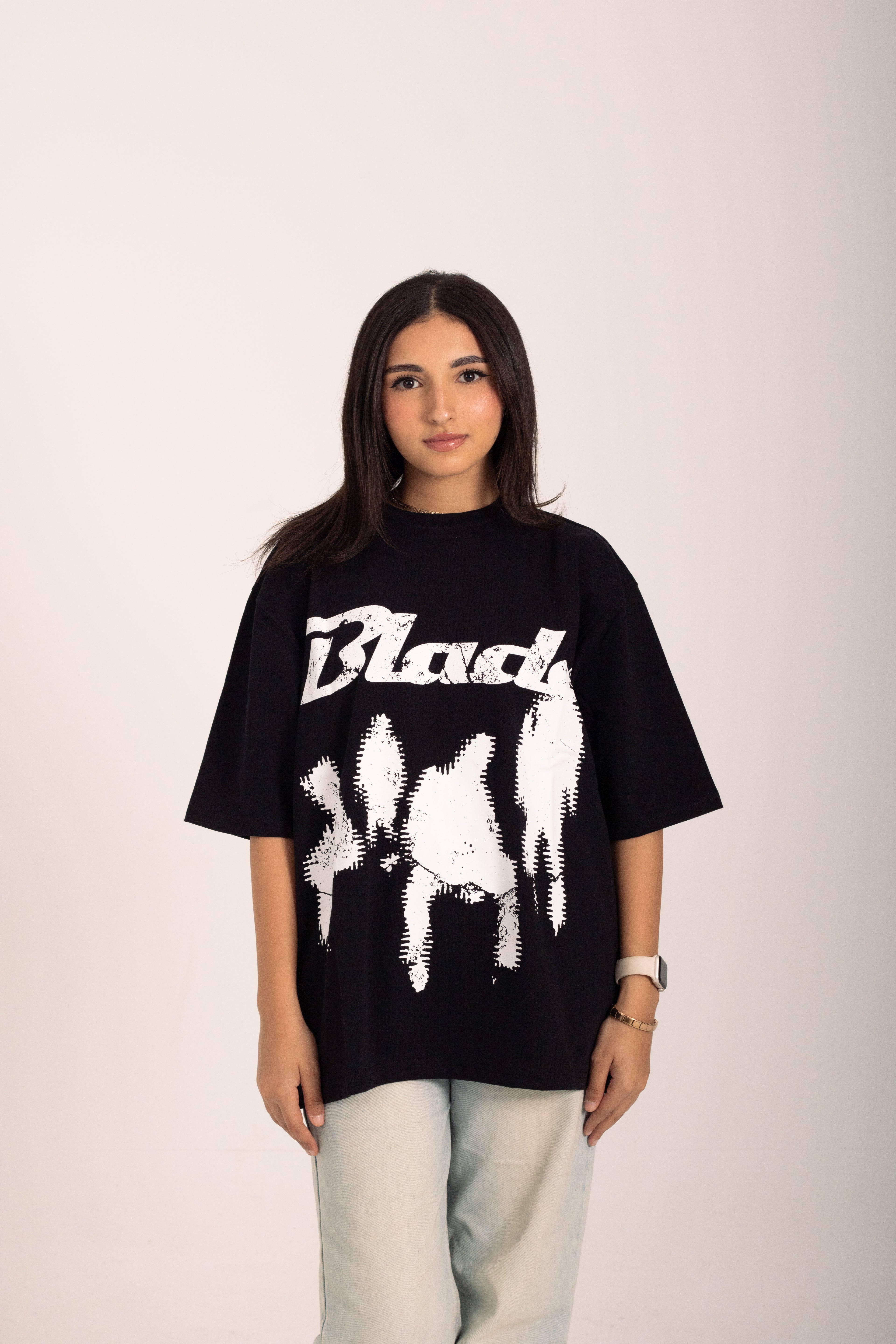 Black BLADE oversized T-shirt