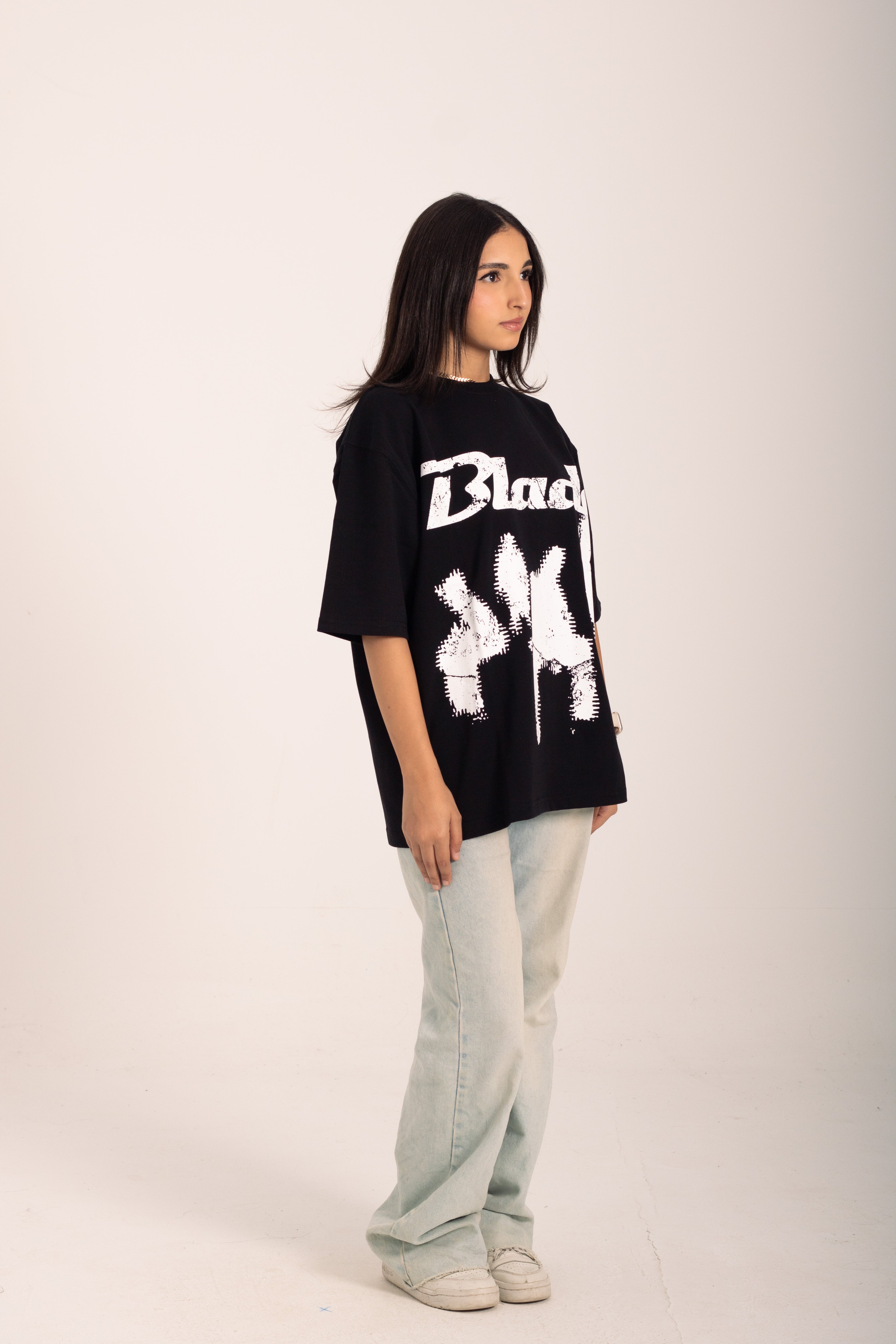 Black BLADE oversized T-shirt