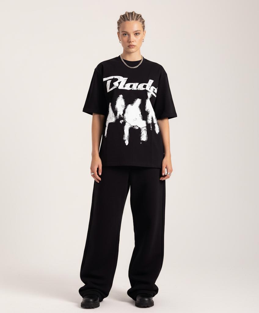 Black BLADE oversized T-shirt