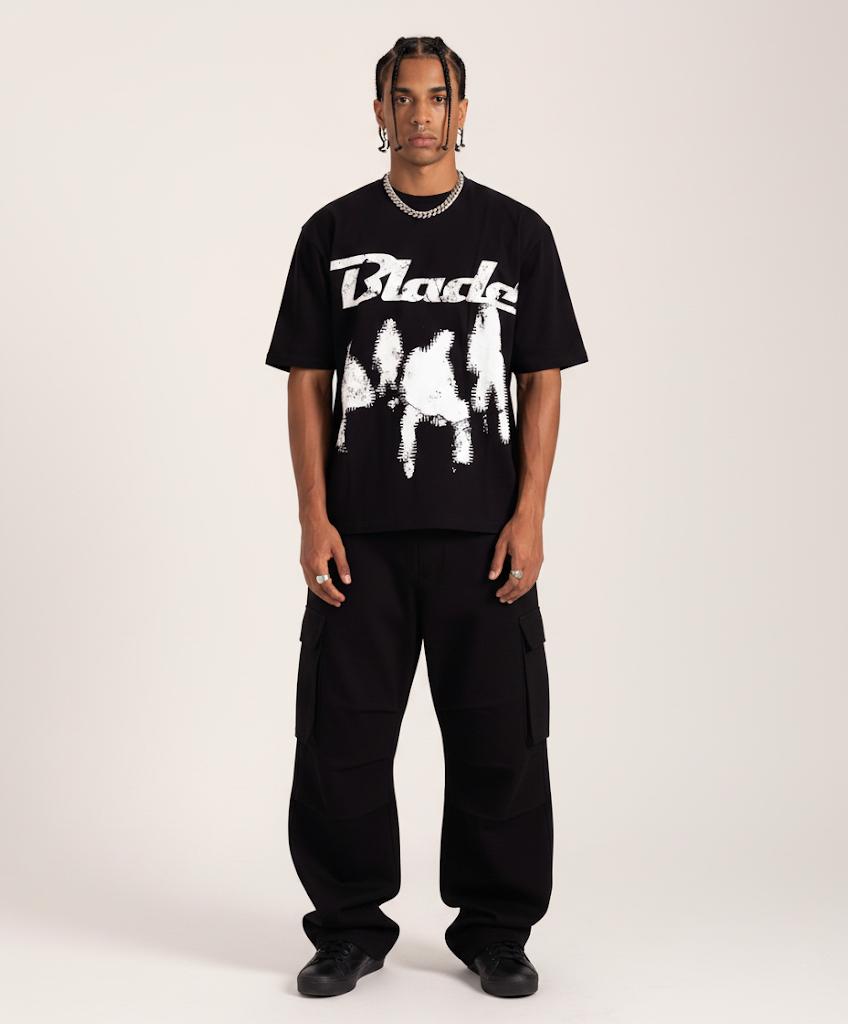 Black BLADE oversized T-shirt